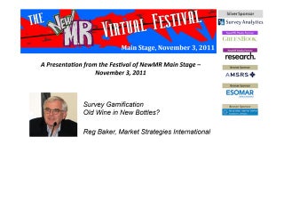 Survey Gamification: Old Wine in New Bottles?