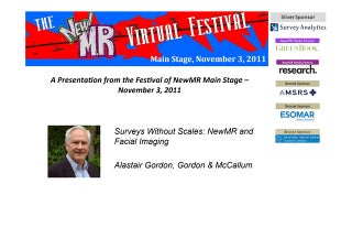 Surveys Without Scales – NewMR and Facial Imaging