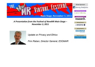 Update on Privacy and Ethics