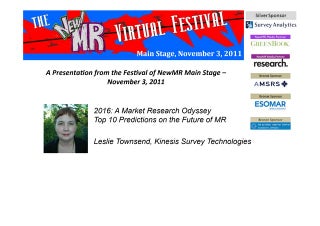 2016: A Market Research Odyssey