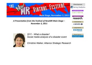 2011 What a Disaster!
