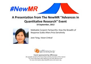 Malleable Conjoint Partworths: How the Breadth of Response Scales Alters Price Sensitivity