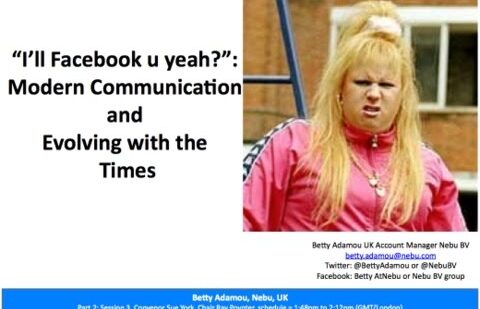 “I’ll Facebook u yeah?” Modern Communication and Evolving with the Times