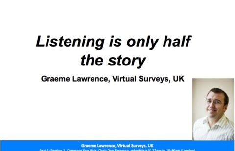 Listening is only half the story