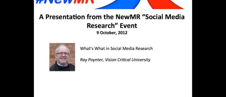 What’s What in Social Media Research