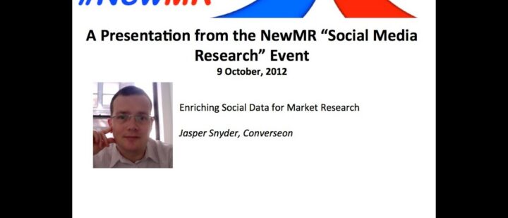 Enriching Social Data for Market Research