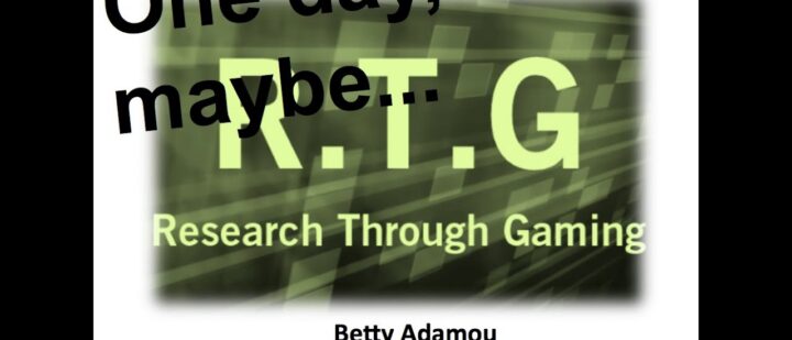 Research Through Gaming…One day, Maybe