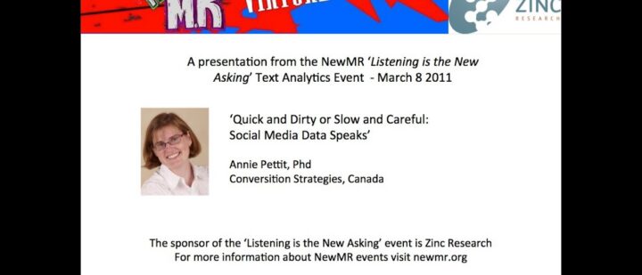 Quick and Dirty or Slow and Careful: Social Media Data Speaks