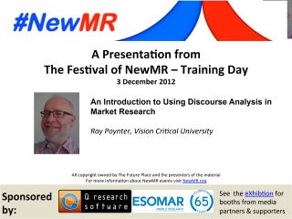An Introduction to Using Discourse Analysis in Market Research