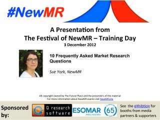 10 Frequently Asked Market Research Questions