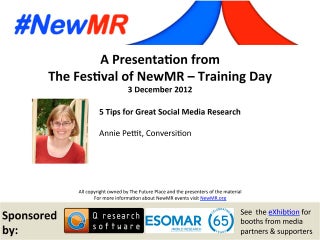5 Tips for Great Social Media Research Results