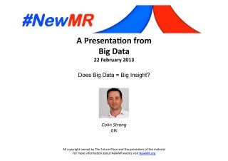Does Big Data = Big Insight?