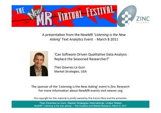Can Software-Driven QDA Replace the Seasoned Researcher?
