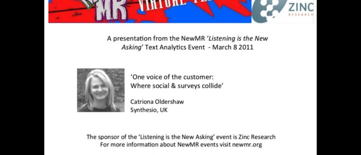 One Voice of the Customer: Where Social and Surveys Collide