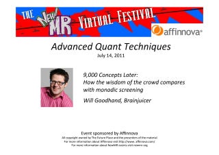 9,000 concepts later: how the wisdom of the crowd compares with monadic screening