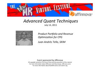 Product Optimisation
