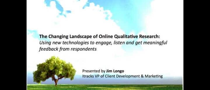 “The Changing Landscape of Online Qualitative Research: Using new technologies to engage, listen and get meaningful feedback from respondents