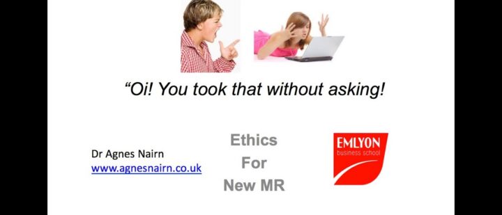 Oi! You Took That Without Asking! Ethics for New MR