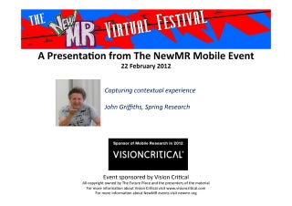 Capturing contextual experience