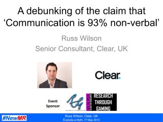 93% of communication is non-verbal