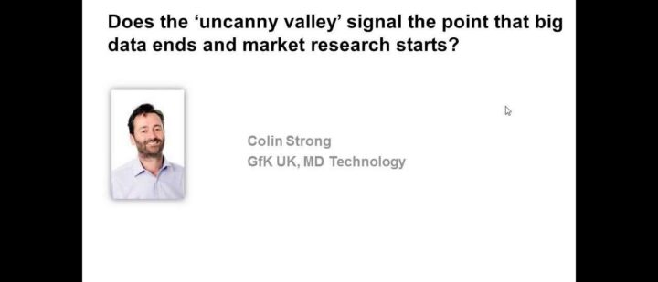 Does the uncanny valley, signal the point that big data ends and market research starts?