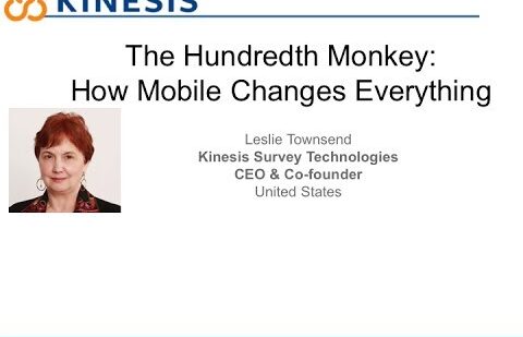 A Hundred Monkeys: How Mobile Changes Everything