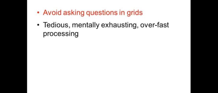Better Questionnaire Design