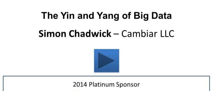 The Yin and Yang of Big Data