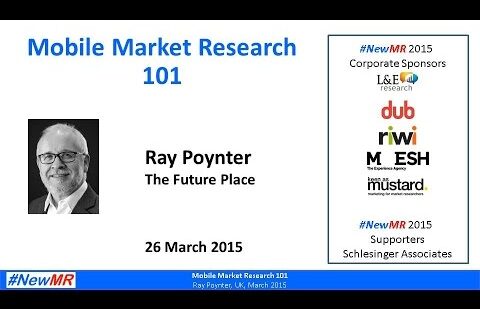 Mobile Market Research 101 – With Ray Poynter