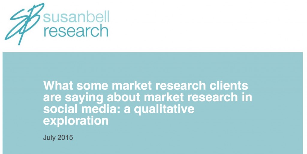 Social Media Research Reveals Market Research Concerns
