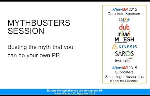 Mythbusters: Busting the myth that you can do your own PR