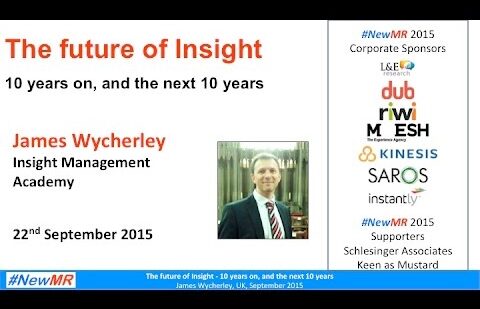 The Future of Insight – 10 years on and the next 10 years