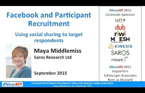 Facebook and Participant recruitment: Using Social Media to target respondents