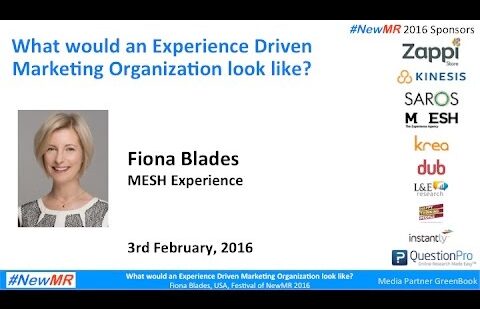 What would an Experience Driven Marketing Organization look like?