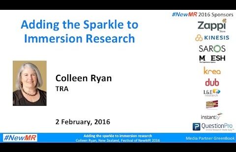 Adding the Sparkle to Immersion Research