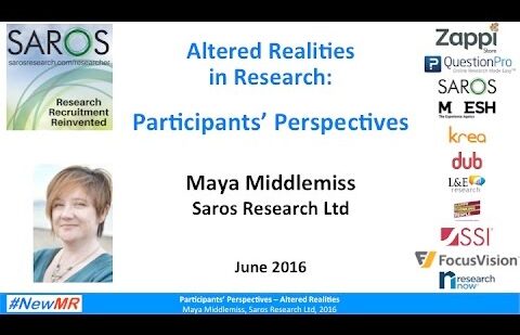 Altered Realities: the Participant’s Perspective
