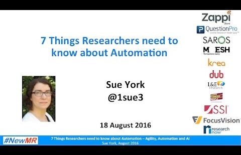 7 Things Researchers need to know about Automation