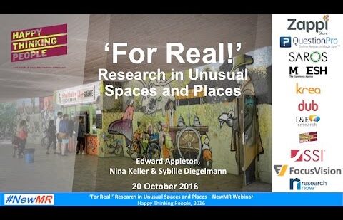 “For Real!” – Research in Unusual Spaces and Places