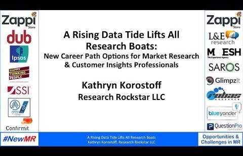 A Rising Data Tide Lifts All Research Boats: New Career Path Options for Market Research & Customer Insights Professionals