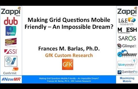 Making Grid Questions Mobile Friendly – An Impossible Dream?