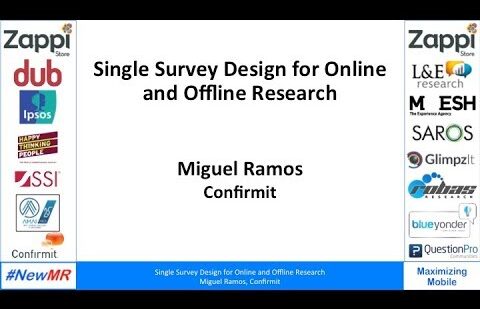 Single Survey Design for Online and Offline Research
