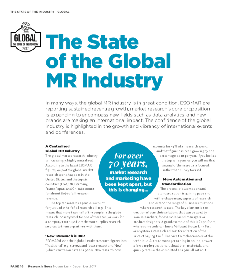 The State of the Global MR Industry