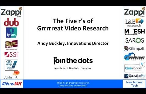 The 6 R’s of great video research