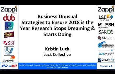 Business Unusual: Strategies to Ensure 2018 is the Year Research Stops Dreaming and Starts Doing