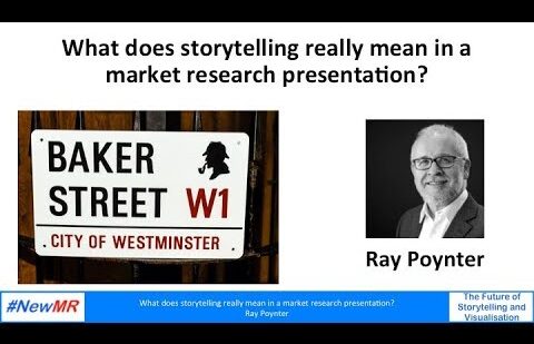 What does storytelling really mean in a market research presentation?
