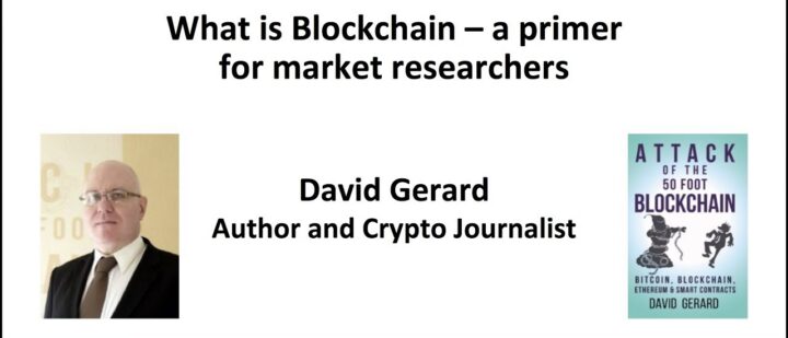 What is Blockchain – a primer for market researchers