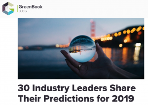 GreenBook Predictions 2019