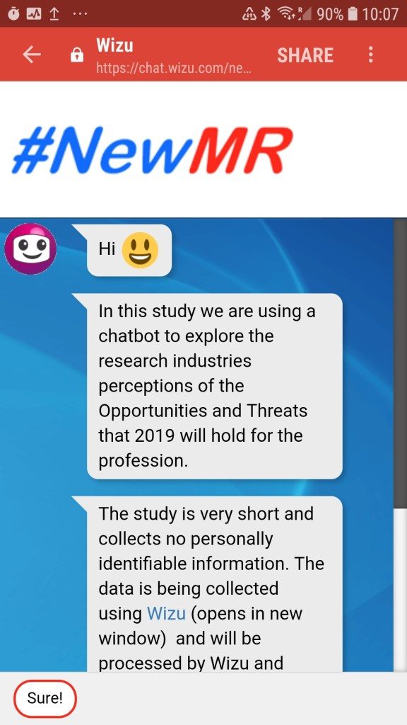 NewMR Chatbot Experiment – Threats & Opportunities Facing Market Research