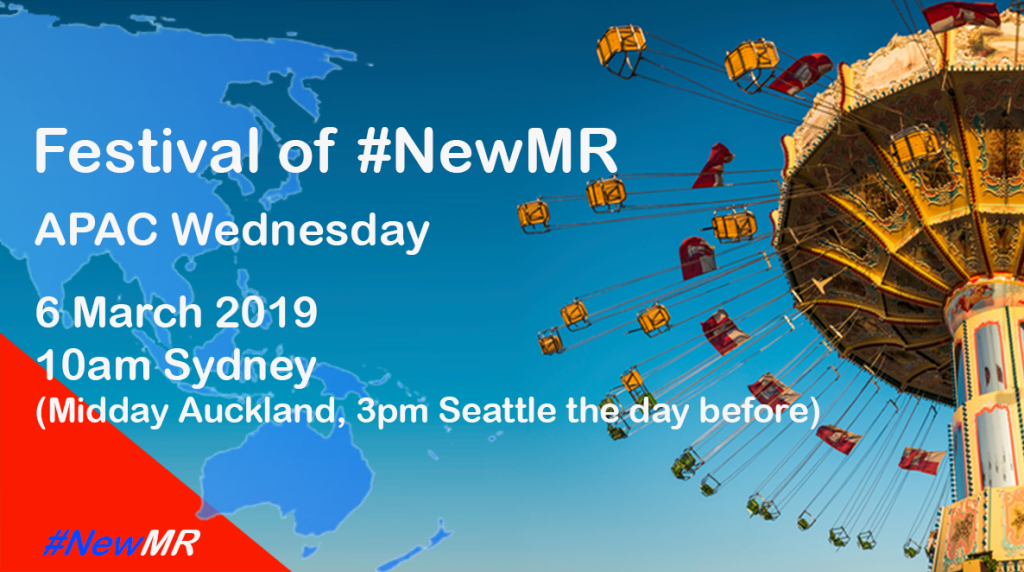 Festival of NewMR 2019 – APAC Wednesday