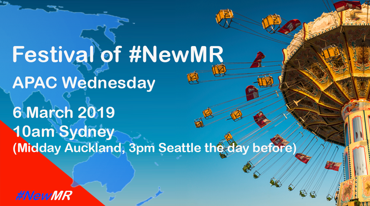 Festival of NewMR 2019 – APAC Wednesday